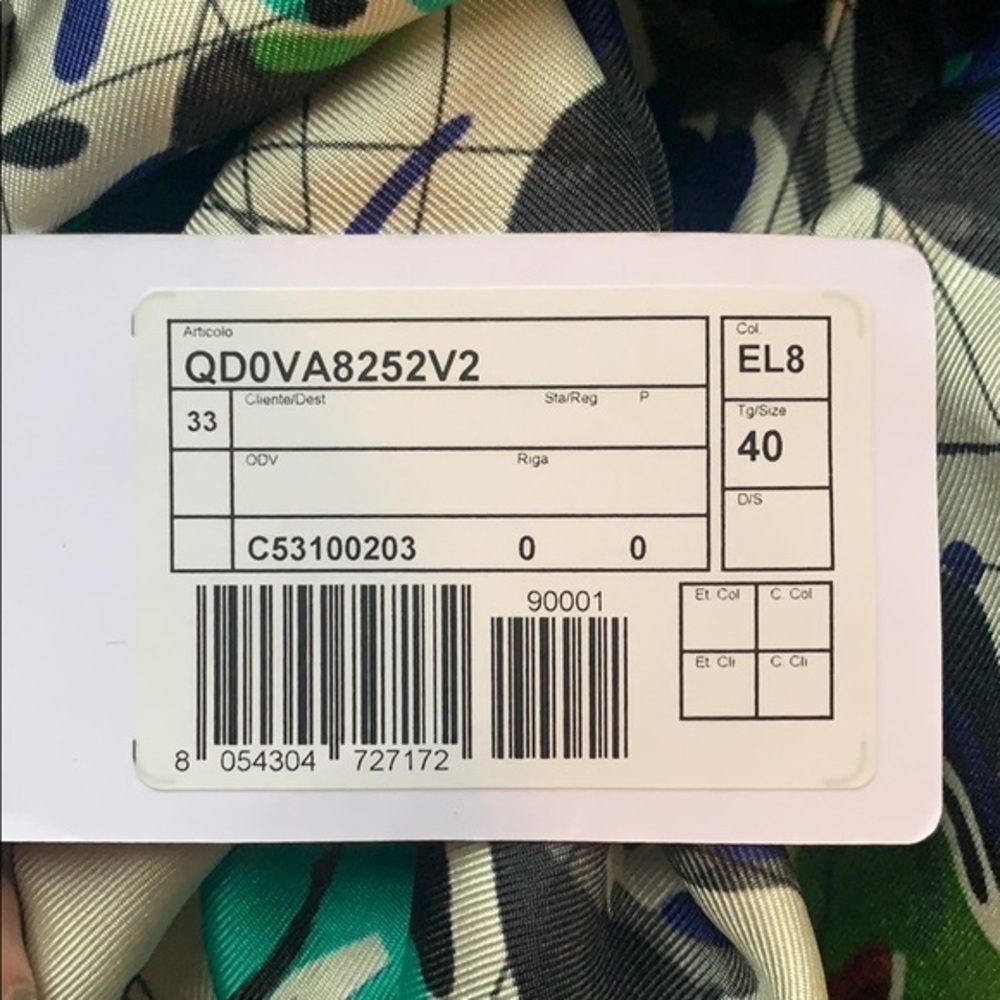 NWT M by Missoni Print Silk Pleated Midi Dress Size IT 40/US Small - Picture 7 of 14